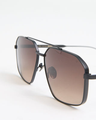 John Varvatos Eyewear Matte Black Metal Frame SJV563 Sunglasses Black  3