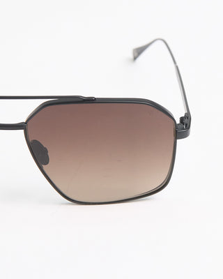 John Varvatos Eyewear Matte Black Metal Frame SJV563 Sunglasses Black  4