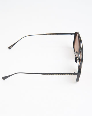 John Varvatos Eyewear Matte Black Metal Frame SJV563 Sunglasses Black  5