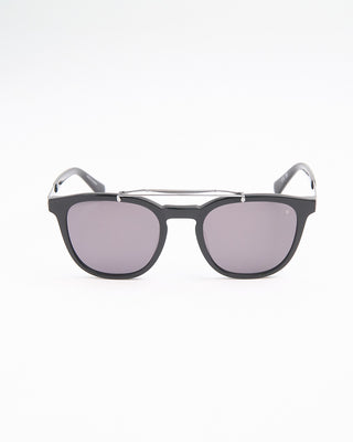 John Varvatos Eyewear Black  Silver Double Bridge SJV565 Sunglasses Black 