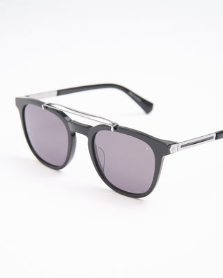 John Varvatos Eyewear Black  Silver Double Bridge SJV565 Sunglasses Black  3