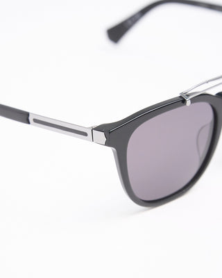John Varvatos Eyewear Black  Silver Double Bridge SJV565 Sunglasses Black  4