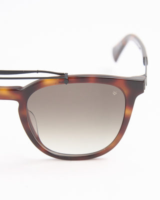 John Varvatos Eyewear Havana Double Bridge SJV565 Sunglasses Tortoise  1