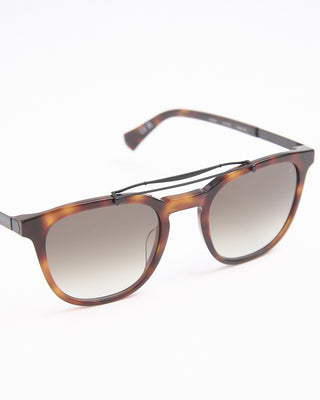 John Varvatos Eyewear Havana Double Bridge SJV565 Sunglasses Tortoise  2