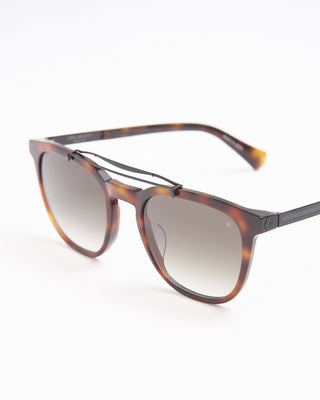 John Varvatos Eyewear Havana Double Bridge SJV565 Sunglasses Tortoise  3