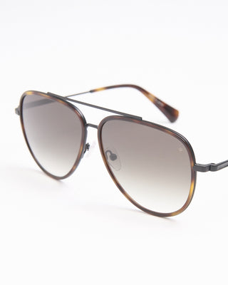 John Varvatos Eyewear Tortoise  Black Double Frame Round Aviator SJV566 Sunglasses Havana  3
