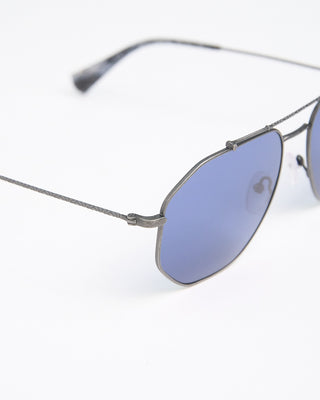 John Varvatos Eyewear Gunmetal Metal Frame  Blue Lens SJV570 Sunglasses Gunmetal  5
