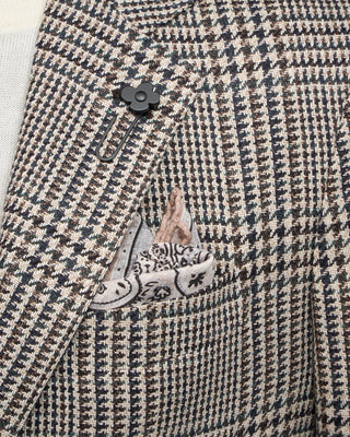 Lardini Wool Alpaca  Silk Iconic Fit Highland Check Jacket Multi 1 5024