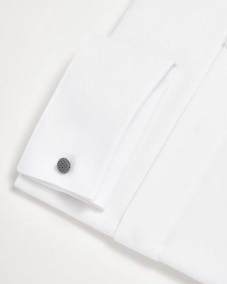Eton Pin Dot Fine Piqué Contemporary Evening Shirt White 0 4