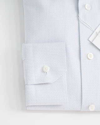 Eton Pin Dot Fine Pique Contemporary Shirt White  2