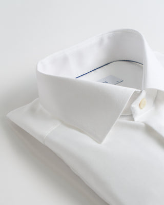 Eton Melange Solid Contemporary Shirt White 0 3