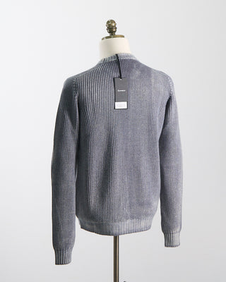 Arovescio Brushed, 15 Gauge, 100% Merino, Crewneck Sweater Graphite 1740