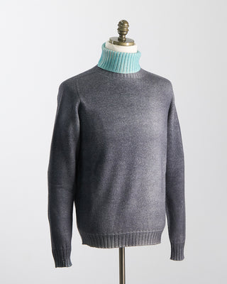 Arovescio Reversable, Double Airbrush, 7 Gauge, 100% Merino, Turtleneck Sweater Graphite 1727