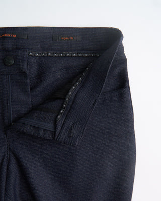 Alberto Pipe Regular Fit Modern Business 5 Pocket Pants Navy  7