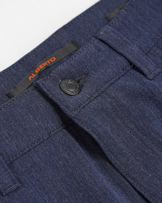 Alberto Blue Pipe Regular Slim Fit Ceramica 5 Pocket Tech Dress Pants Blue  2