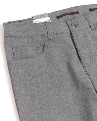 Alberto Silver Pipe Regular Slim Fit Ceramica 5 Pocket Tech Dress Pants Silver  1