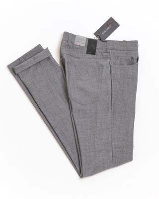 Alberto Silver Pipe Regular Slim Fit Ceramica 5 Pocket Tech Dress Pants Silver  6