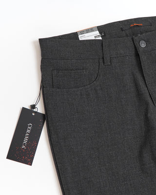 Alberto Grey Pipe Regular Slim Fit Ceramica 5 Pocket Tech Dress Pants Grey  1