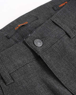 Alberto Grey Pipe Regular Slim Fit Ceramica 5 Pocket Tech Dress Pants Grey  2