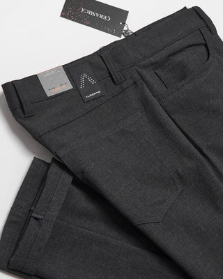 Alberto Charcoal Pipe Regular Slim Fit Ceramica 5 Pocket Tech Dress Pants Charcoal  5