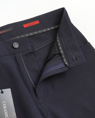 Alberto Navy stone Modern Fit Ceramica 5 Pocket Tech Dress Pants Navy  3