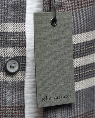 John Varvatos Dale Plaid Shirt Grey  7