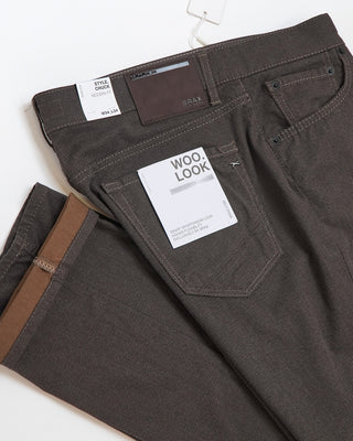 Brax Woo.Look Light Chuck Brown 5 Pocket Pants Brown  5