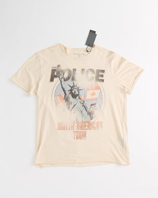 John Varvatos Raw Edge Sleeves And Hem With Shoulder Detail   The Police T Ivory 