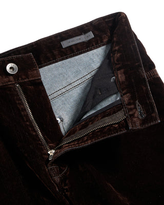 John Varvatos J702 Velvet 5 Pocket Pants Brown 3 3503