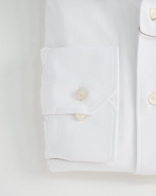 Emanuel Berg Modern Fit White 4Flex Jersey Stretch Shirt White 1 1