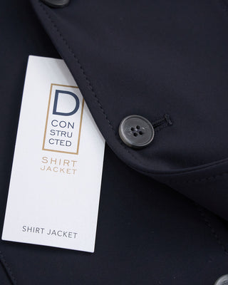 Emanuel Berg Premium Nylon Stretch D Constructed Shirt Jacket Navy 1 2