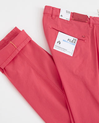 Brax Silvio Hi Flex Cotton Stretch Lightweight Tech Pants Red 1 1