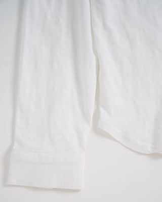 John Varvatos Arvon Long Sleeve Vintage Wash Slub Knit Western Shirt White 1 2