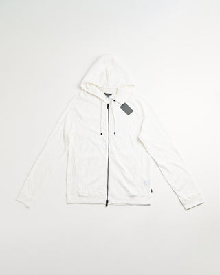 John Varvatos Ihsan Full Zip Hoodie With Texture Salt 204