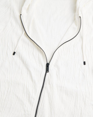 John Varvatos Ihsan Full Zip Hoodie With Texture Salt 5 209