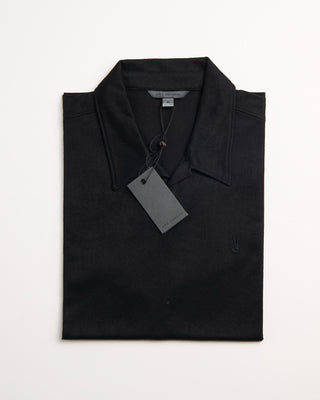 John Varvatos Hague Jacquard Ss Polo With Peace Sign Black 2 27