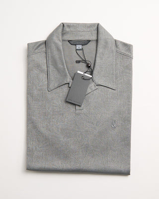 John Varvatos Hague Jacquard Ss Polo With Peace Sign Grey 1 35