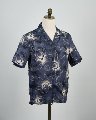 John Varvatos Dan Camp Collar Shirt Blue 1504