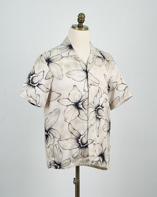 9327M John Varvatos Dan Camp Collar Shirt Off White 1511