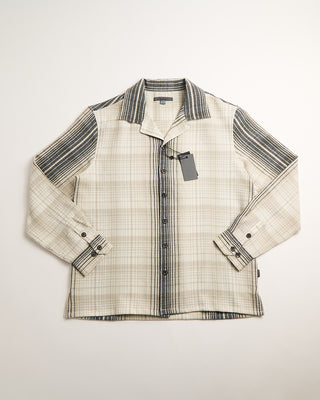 John Varvatos Dane Ls Camp Collar Shirt Chalk 1 560
