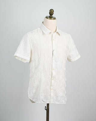 John Varvatos Sean Short Sleeve Shirt Chalk 1524