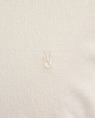 John Varvatos Hague Jacquard Ss Polo With Peace Sign Natural 1593
