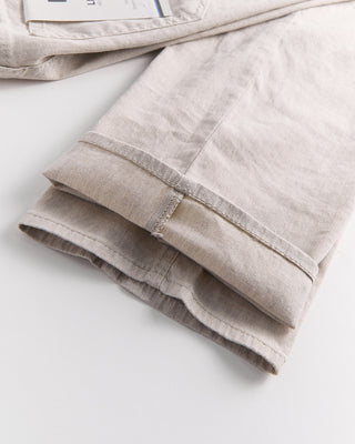 Brax Sand Chuck Linen Flex 5 Pocket Pants Sand 477