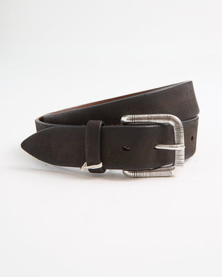 Veneta Cinture Laser Cut Casual Leather Belt Brown 1 2