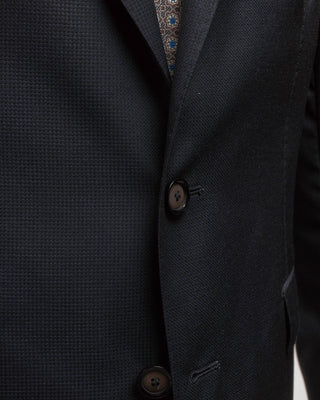 Tagliatore Wool  Silk Textured Navy Soft Suit Navy  1