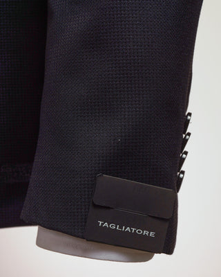 Tagliatore Wool  Silk Textured Navy Soft Suit Navy  6