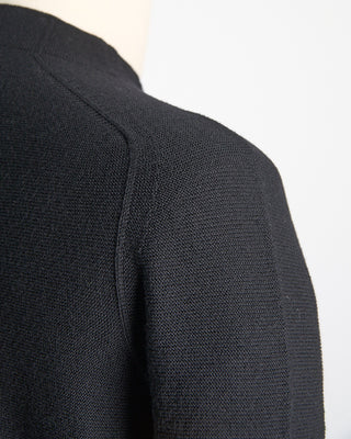 Phil Petter Tubular Knit Mockneck Sweater Black  4