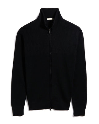 Phil Petter Diamond Structure Zip Cardigan Black 9 3226