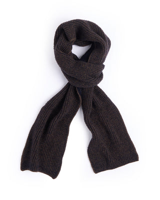Phil Petter Two Tone Royal Stitch Scarf Chocolate 2 4447