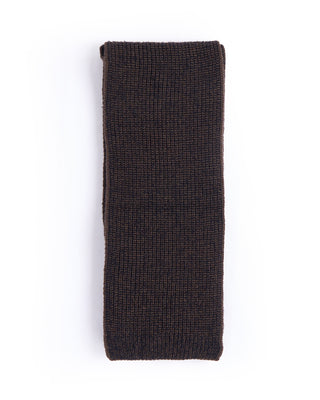 Phil Petter Two Tone Royal Stitch Scarf Chocolate 4 4448